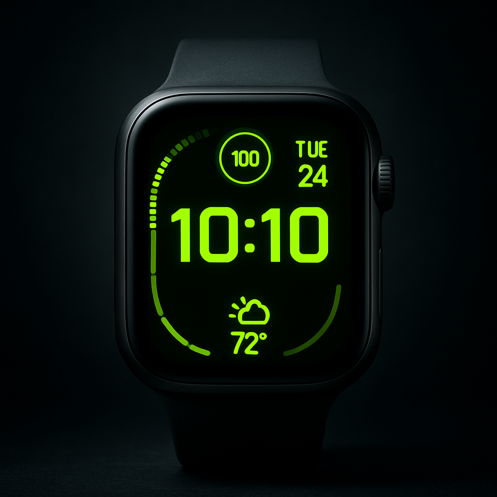 Futuristic smartwatch concept